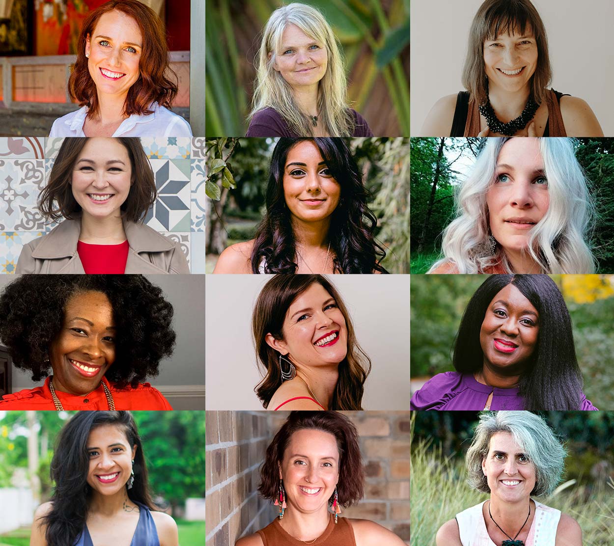 A collage of practitioners certified in Feminine Embodiment Coaching
